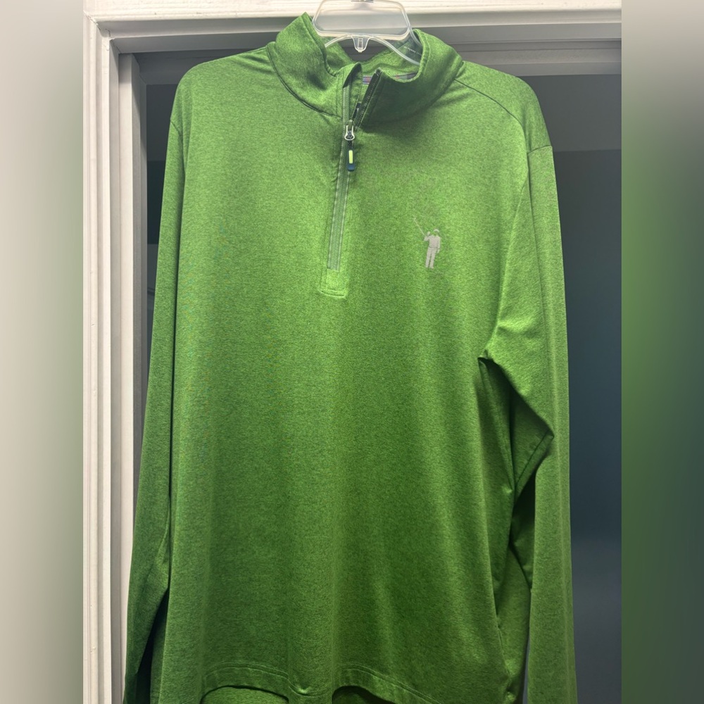 William Murray 1/4 Zip Green Pullover in GUC